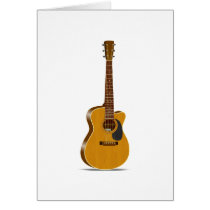 Cutaway Acoustic Guitar Cards