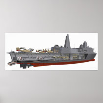 Cutaway illustration print