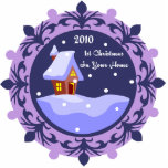 Cute 1st Christmas In Your Home 2010 Ornament Cut Out