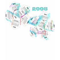 Cute 2008 Calendar T-Shirt by dizzypixels Cute 2008 Calendar T-Shirt