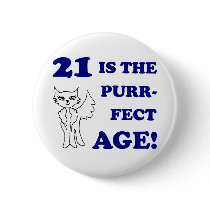 Cute 21st Birthday Present Buttons