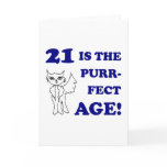 Cute 21st Birthday Present Cards