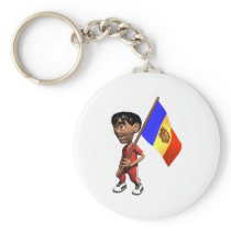 Cute 3D Andorra Key Chain
