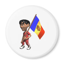 Cute 3D Andorra Refrigerator Magnets