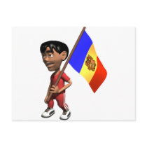 Cute 3D Andorra Postcard