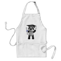 Cute 3d Baby Panda Graduate (editable) Aprons