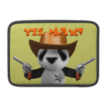 Cute 3d Baby Panda Sheriff MacBook Sleeve