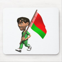 Cute 3D Belarus Mouse Pads