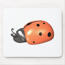 cute 3D ladybug mousepads