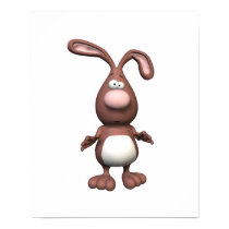 cute 3D Rabbit posters