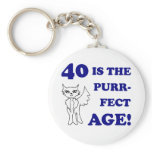 Cute 40th Birthday Present Key Chains