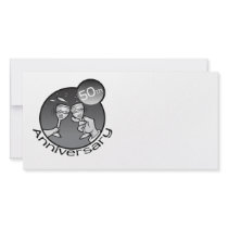 Cute, "50th Anniversary" design Customized Photo Card