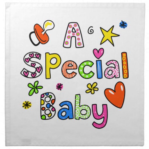 Cute A Special Baby Greeting Text Expression Napkins