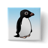 Cute Adelie Penguin Square Button