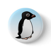 Cute Adelie Penguin Round Button