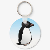 Cute Adelie Penguin Round Keychain