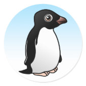 Cute Adelie Penguin Round Sticker