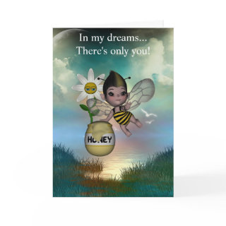 Cute Adorable Baby Bumble Bee Honey Cards