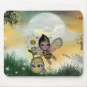 Cute Adorable Baby Bumble Bee Honey mousepads by FairytaleBabies Cute Adorable Baby Bumble Bee Honey mousepads