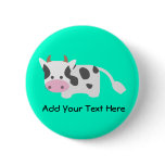 Cute & Adorable Cow Button