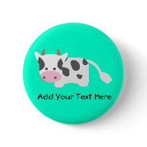 Cute & Adorable Cow Button