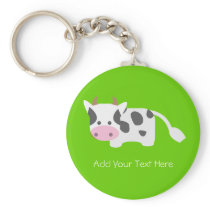 Cute & Adorable Cow Keychain