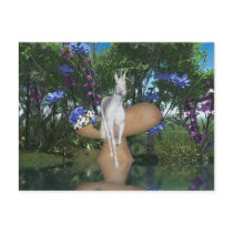 Cute Adorable Mystical Unicorn postcards by UnicornDreams Cute Adorable Mystical Unicorn postcards