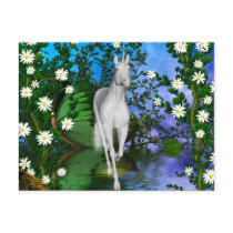 Cute Adorable Mystical Unicorn postcards by UnicornDreams Cute Adorable Mystical Unicorn postcards
