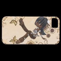 Cute African American Girl iPhone 5 Case casemate cases