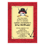 Cute Ahoy Mates Pirate Birthday Party Invitations