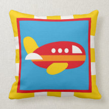 Cute Airplane Transportation Theme Kids Gifts Pillows