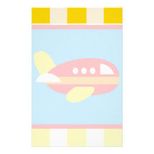 Cute Airplane Transportation Theme Kids Gifts Stationery Design