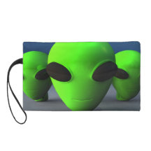 Cute Alien Heads Wristlets