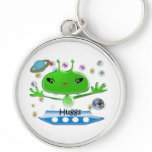 Cute Alien Hugs Keychain