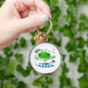 Cute Alien Hugs Keychain