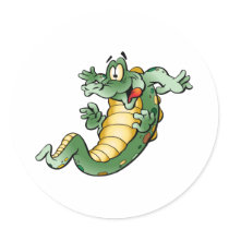 Cute Alligator Cartoon stickers by animalworld Cute Alligator Cartoon stickers