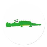 Cute alligator sticker