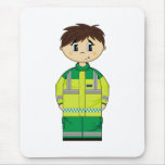 Cute Ambulance Man Mousepad