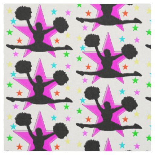 CUTE AND COLORFUL CHEERLEADING FABRIC Zazzle