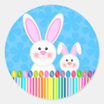Cute and Colorful Easter Bunny Stickers