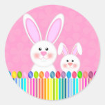 Cute and Colorful Easter Bunny Stickers
