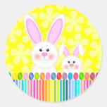 Cute and Colorful Easter Bunny Stickers