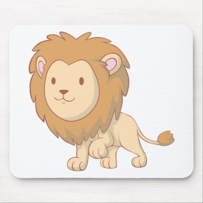 Cartoon Lion Lying