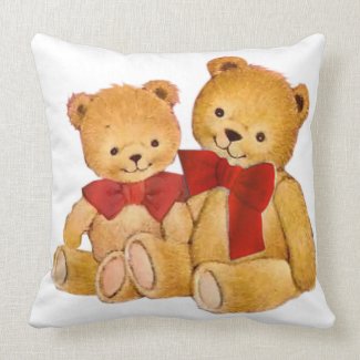 Cute and Cuddly Teddy Bears throwpillow