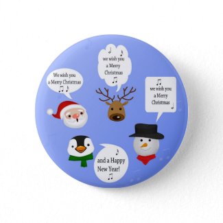 Cute and Funny Christmas - Button