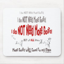 Cute and Funny Goat Mousepad