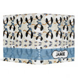 Cute and Funny Hockey Penguin Pattern Binder
