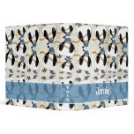 Cute and Funny Hockey Penguin Pattern Binder
