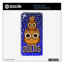 cute and funny owling iPhone 4/4S skins Iphone 4 Decal
