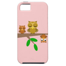 cute and funny owls iPhone 5 cover